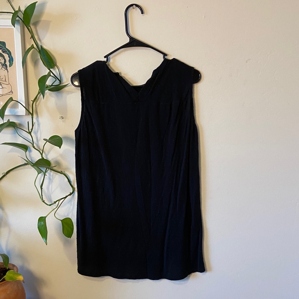 Theyskens Theory Black Textured Tank